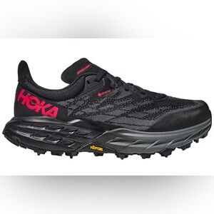 Hoka Speedgoat 5 GTX Spike Trail Running Shoes Black/Black